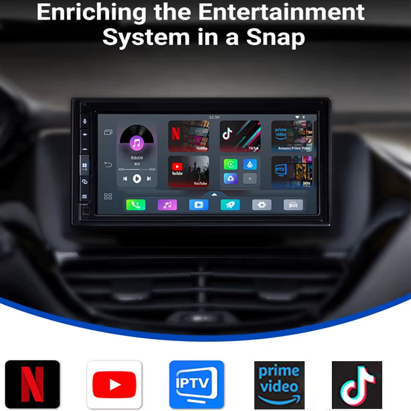 OTTOCAST Wireless Carplay Android Auto Adapter Built-In Youtube/Netflix/Tiktok/Iptv Ai Box for Cars with Wired Carplay NO Delay