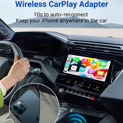 OTTOCAST Wireless Carplay Android Auto Adapter Built-In Youtube/Netflix/Tiktok/Iptv Ai Box for Cars with Wired Carplay NO Delay