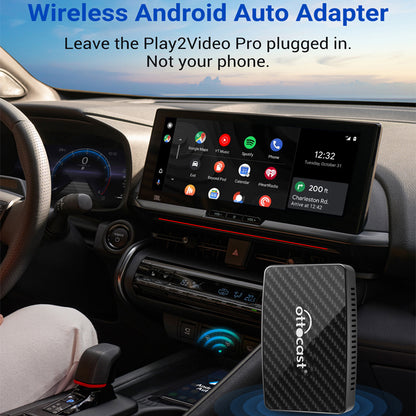 Equers 2025 Upgraded Play2Video Pro YouTube Netflix Prime video wireless CarPlay/Android Auto car box